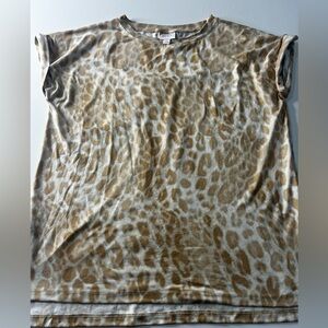 LuLaRoe Small Leopard Print T-Shirt